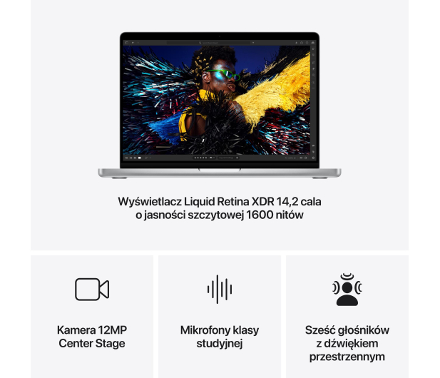 APPLE MacBook Pro M4 10/10/14,2"/16GB/1TB SSD - Silver - 1292410 - zdjęcie 6